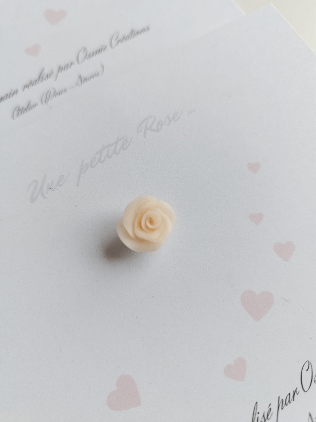 Carte Pin's Petite Rose Pêche