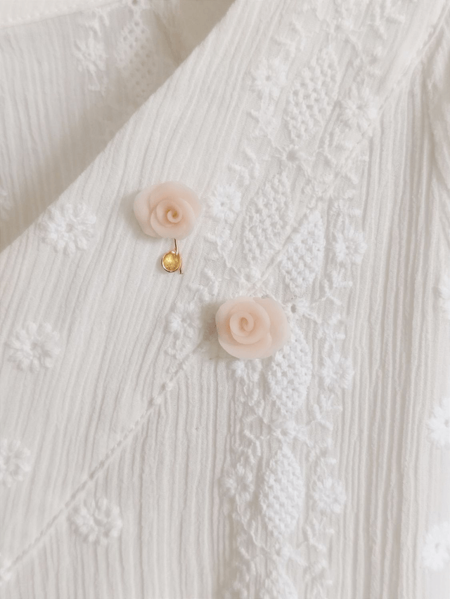 Carte Pin's Petite Rose Pêche