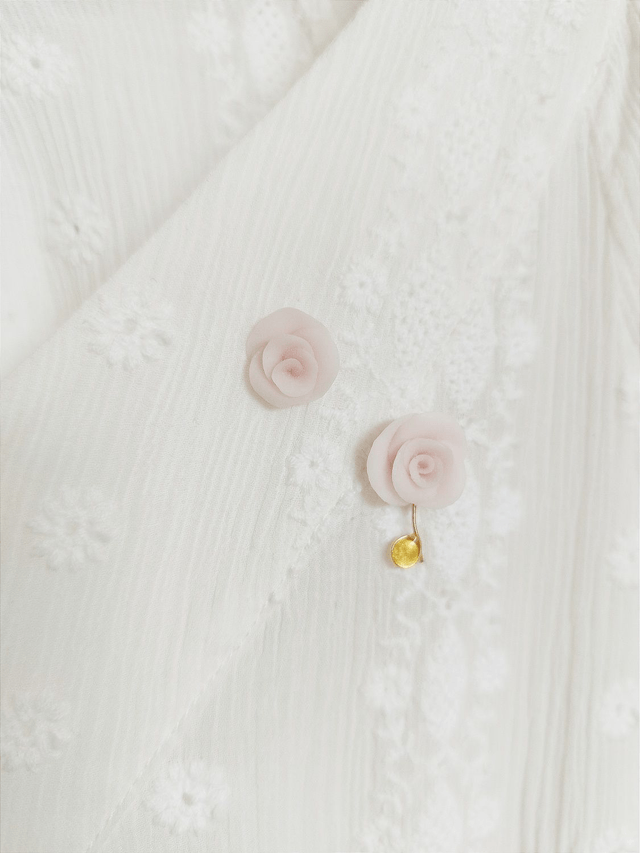 Carte Pin's Petite Rose Poudré